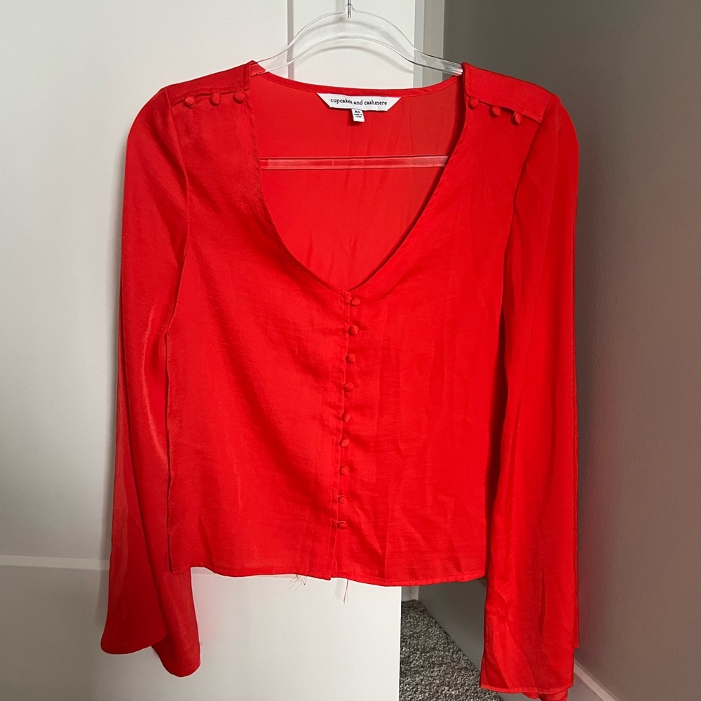 Cupcakes and Cashmere size xs red